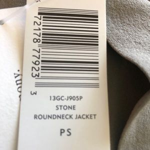 Eileen Fisher Stone Roundneck Jacket PS